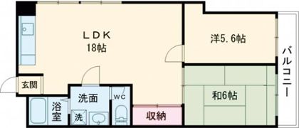 生駒レックスマンションの間取り画像