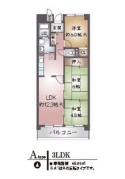 ボナージュ石橋の間取り画像