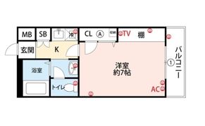 ロックフィル瀬下の間取り画像