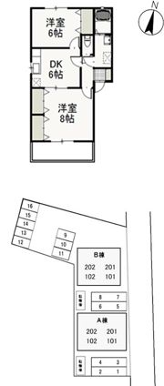 グリシーヌBの間取り画像