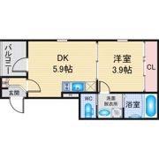 LA VIERE志賀本通の間取り画像