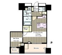 リビオ日本橋人形町の間取り画像