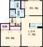 サウザンドタウン A棟の間取り画像