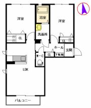 メゾン花咲 弐番館の間取り画像