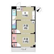 コーポ五月台の間取り画像
