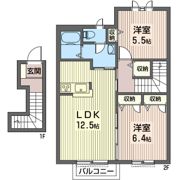 アムール リアンAの間取り画像