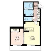 ビッグウエスト Mの間取り画像