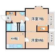 ヒルズ黒松の間取り画像