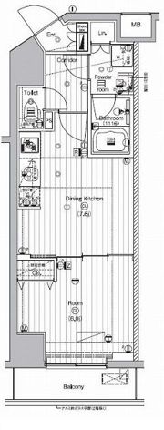 PREMIUM CUBE 代々木上原の間取り画像