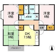 トゥインクルコート 六番館の間取り画像