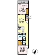 セレスティア柴又Ⅲの間取り画像