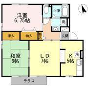 ハイカムールなつめ Aの間取り画像