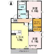 クオーレ Aの間取り画像