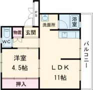 ビレッジハウス滝野1号棟の間取り画像