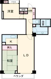 ポートピアプラザA棟の間取り画像