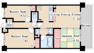 プレステージ明石魚住アルカンシェルの間取り画像