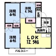 レインボーホームAの間取り画像