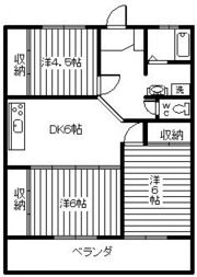 サンスカイコーポの間取り画像