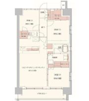 クレストフォルム柏サウスウイングの間取り画像