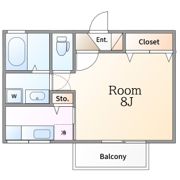 セジュールみなみ西原Aの間取り画像