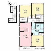 シャーメゾン寒田の間取り画像