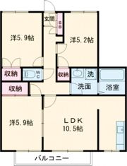 グランデュール瀬戸岡の間取り画像