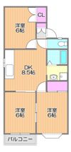 アーバン・ハイツ松新ⅠB棟の間取り画像