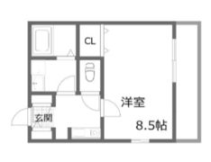 クレール上祇園の間取り画像