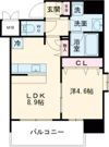 ルフォンプログレ南森町の間取り画像