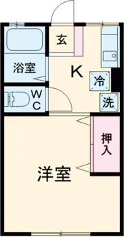 コーポ市川の間取り画像