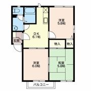 フレグランス浜 Cの間取り画像