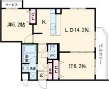 グランシュ長岡京の間取り画像