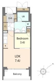 パークレジデンシャル博多の間取り画像