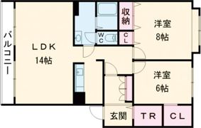 ヴィラ大雪通の間取り画像