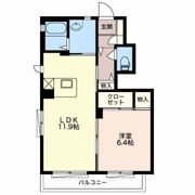 アンソレイエ Bの間取り画像