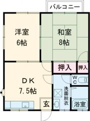 ハイツリバーヒルズの間取り画像
