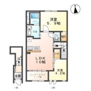 仮）富久山久保田古担アパートの間取り画像