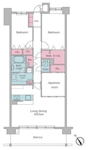 レジディア東松戸の間取り画像