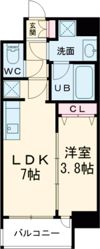 スプランディッド弁天町DUEの間取り画像