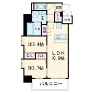 スプランディッド弁天町DUEの間取り画像