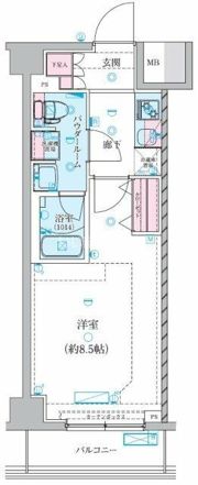 GENOVIA川崎鈴木町skygardenの間取り画像