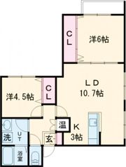 エターナル湯の川の間取り画像