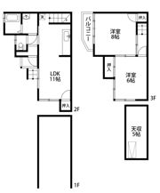 桂稲荷山町A貸家の間取り画像