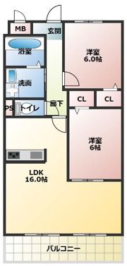 レジデンス光和Ⅱの間取り画像