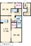 アレイナガーデン A棟の間取り画像