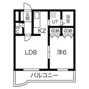 シャトーポルテ上野幌の間取り画像