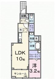 ヒカルサ西東京向台ウエストの間取り画像