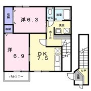 ユートピアヒラオ Aの間取り画像