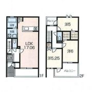 OA FLAT西庄ⅢWESTの間取り画像