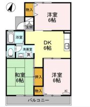 クレールAの間取り画像